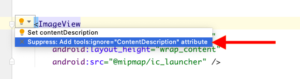 Contentdescription android studio что это