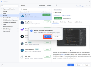 Android Studio Ladybug で Classic UI に戻す方法｜Code for Fun